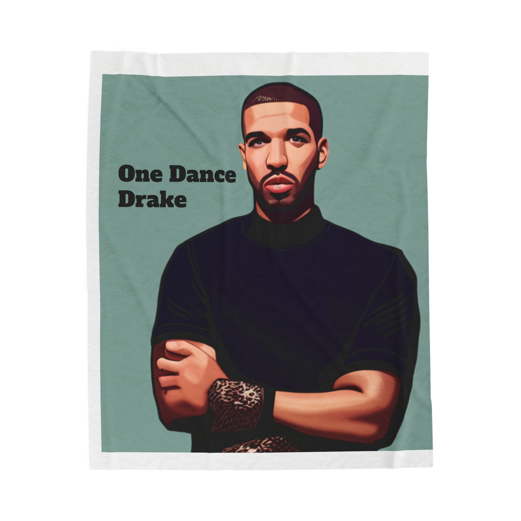 One Dance ft Drake AI Art Velveteen Plush Blanket