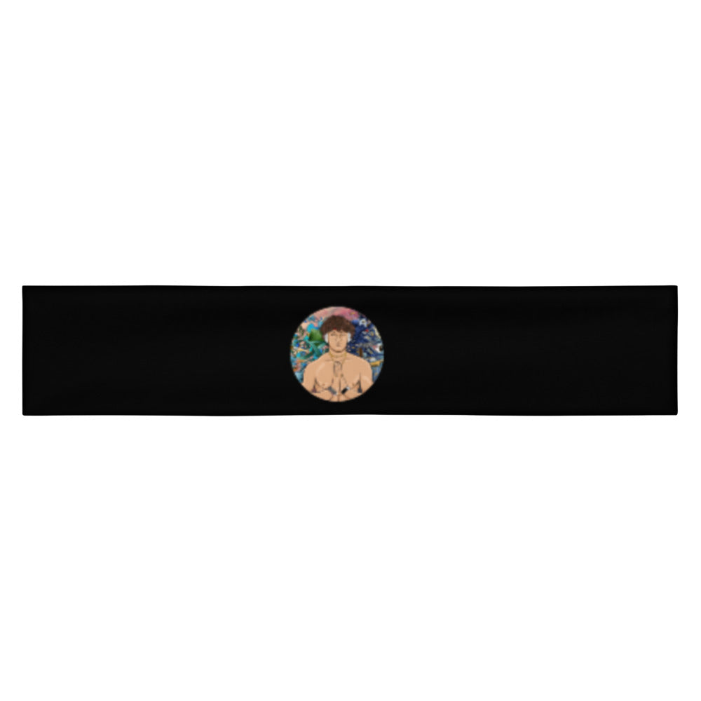 BLACK JEEVY LOGO HEADBAND