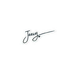 Load image into Gallery viewer, JEEVY SIGNATURE STICKER
