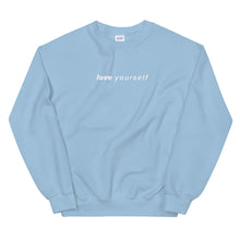 Load image into Gallery viewer, love yourself crewnecks
