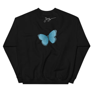 GRATEFUL FOR LIFE BUTTERFLY CREWNECKS