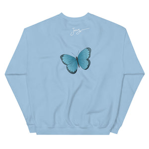 GRATEFUL FOR LIFE BUTTERFLY CREWNECKS