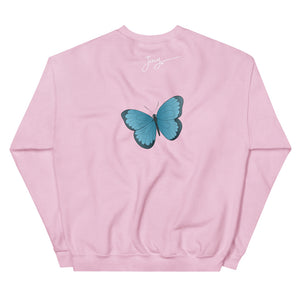 GRATEFUL FOR LIFE BUTTERFLY CREWNECKS