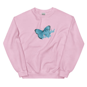 GRATEFUL FOR LIFE BUTTERFLY CREWNECKS