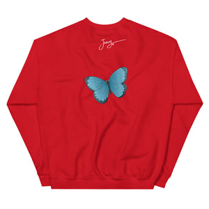 GRATEFUL FOR LIFE BUTTERFLY CREWNECKS