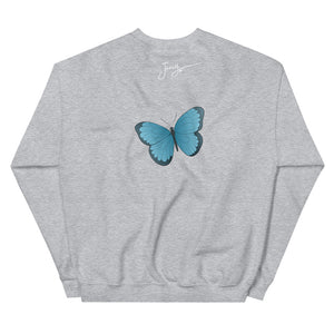 GRATEFUL FOR LIFE BUTTERFLY CREWNECKS