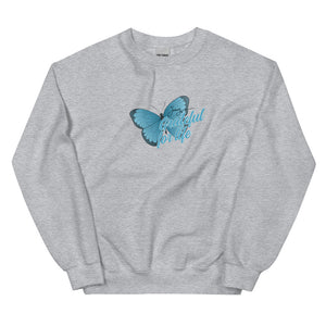 GRATEFUL FOR LIFE BUTTERFLY CREWNECKS